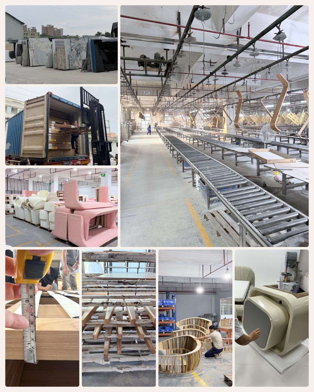 Factory floor to warehouse door
